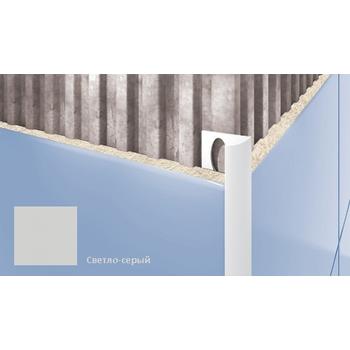 Профиль для плитки CEZAR внешний 7мм светло-серый