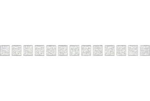 Карандаш Бисер белый серебро POF001 20х1,4
