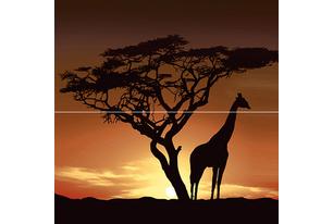 Africa Панно P2-1D210 40х40 (из 2 плиток)