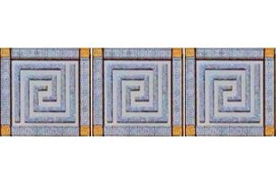 Пальмира Комплект стеклянных вставок (3шт/компл.) серый 5,5х5,5