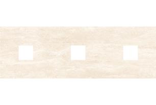Петра Декор (с 3-мя вырезами 5,6х5,6) бежевый 20х60