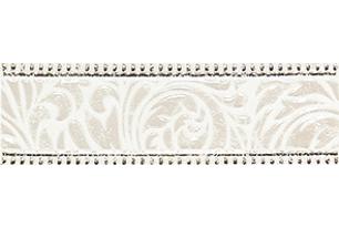 Fiora white Бордюр 01 7,5x25