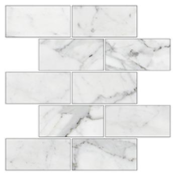 Marble Trend Мозаика K-1000/MR/m13/30,7x30,7 Carrara