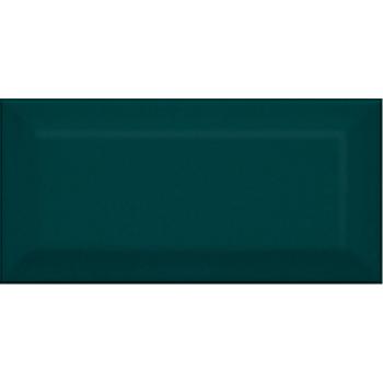 Клемансо Плитка настенная зелёный тёмный грань 16059 7,4х15