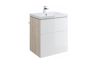 Тумба Cersanit Smart 70 универсальная (наполь./подвес.) для Carina 70, ясень, белый