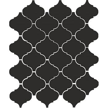 Арабески глянцевый черный 65001 26х30
