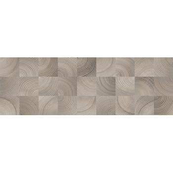 Шиен 2Д Плитка настенная декор серый, структура 25х75