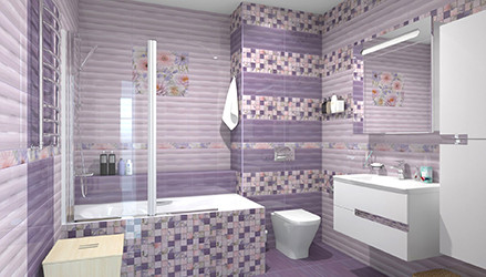 Сиреневые фантазии художника-акварелиста в коллекции Aquarelle от Gracia Ceramica Сиреневые фантазии художника-акварелиста в коллекции Aquarelle от Gracia Ceramica
