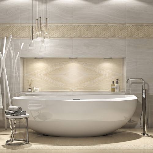 Контарини Бордюр беж обрезной SPA011R 30х2,5