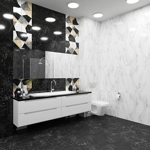 Монако 2 Плитка настенная серый 25х75