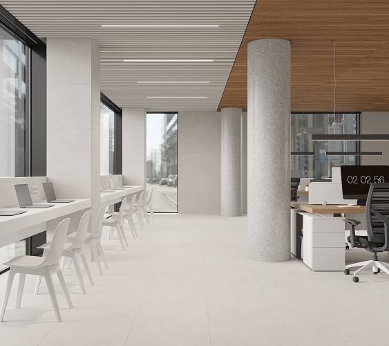 Stucco Bianco PRO Керамогранит белый LP6012G0331R 59,5х119,1 матовый R10 STR