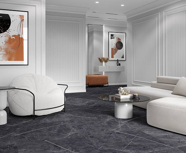 Pietra Violet Керамогранит графитовый 80x80 Лаппатированный