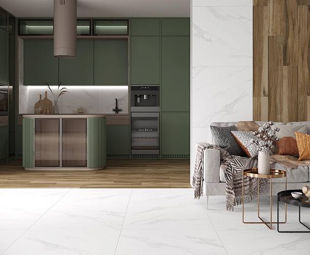 Marmara White Керамогранит белый 80x80 Лаппатированный