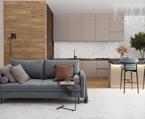 Carrara Prestige Керамогранит белый 80x80 Лаппатированный