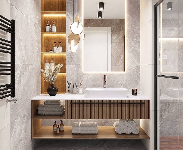 Crystal Grey Керамогранит серый 60x60 Сатинированный