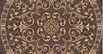 Pompei Панно напольное коричневое (PY6G114) 88x88_1
