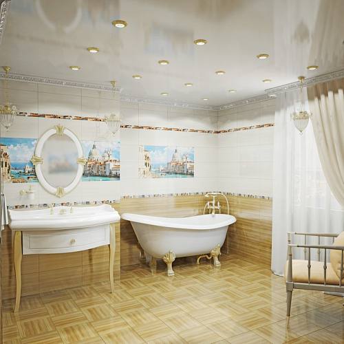 Венеция бежевый Мозаика стандарт 10-31-11-273 25х50