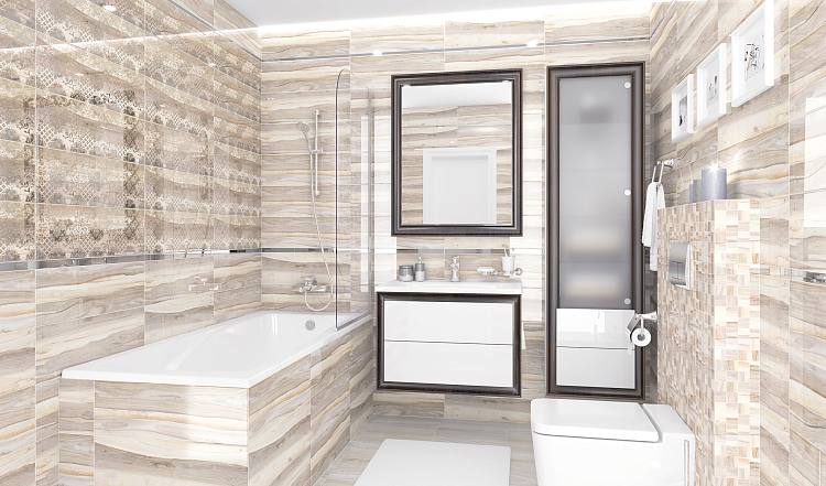 Grace Fancy Декор серый 20х60