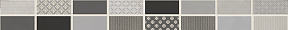 Fiori Grigio Бордюр металлизированный 1506-0101 6,5х60