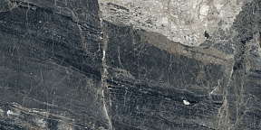 Lunar Nero Керамогранит графитовый 80х160 матовый+гл.чернила